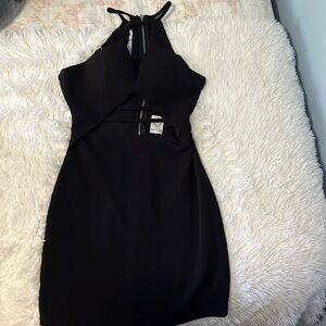 size 10 angel biba cut out black dress
